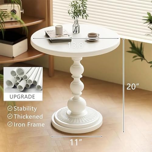 Metal Small End Table, Round Side Table - Image 3