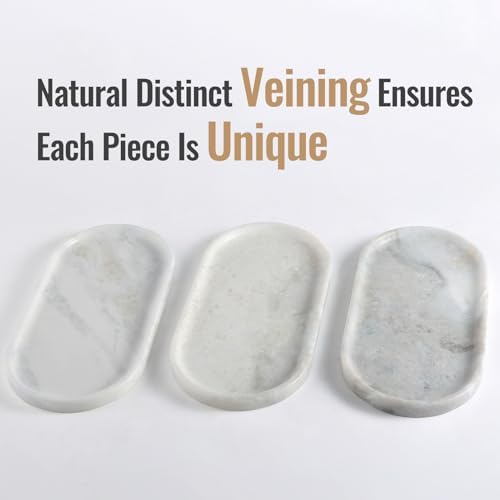 Koville African Natural Marble Decorative Tray, Catchall Tray - Image 3
