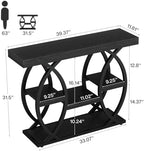 Tribesigns 39.4" Console Table, 4-Tier Sofa Table, Accent Tables - Image 2