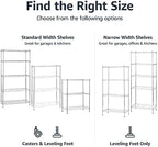 Amazon Basics 4-Shelf Adjustable Heavy Duty Steel Wire Rack Storage Shelving - Image 4