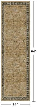 Hazo Haus Boho 2x7 Runner Rug for Hallway, Washable Runner Rug for Kitchen - Image 2