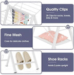 APEXCHASER Clothes Drying Rack, 67.7" L Height Adjustable - Image 4