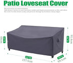 F&J Outdoors 2-Seater Patio Loveseat Covers - Image 2