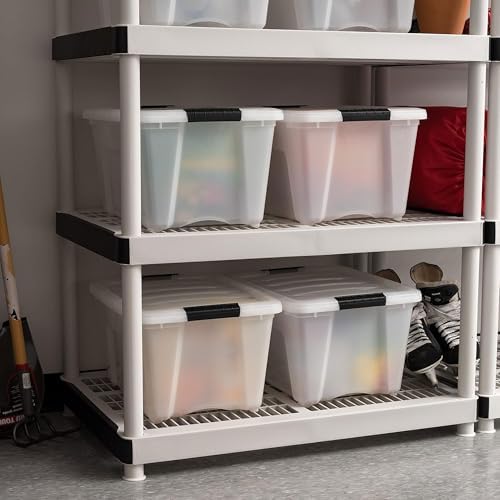 IRIS USA 8 Pack Stackable Storage Bin, 32 Quart Plastic Container Totes - Image 4