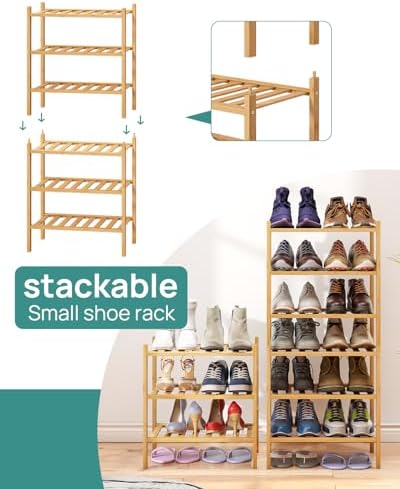viewcare Small Shoe Rack, 3-Tier Shoe Rack - Image 5