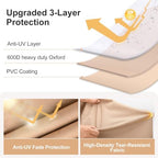 600D Outdoor Patio Chair Covers Waterproof 33"Wx34"Dx31"H, 2 Pack - Image 5