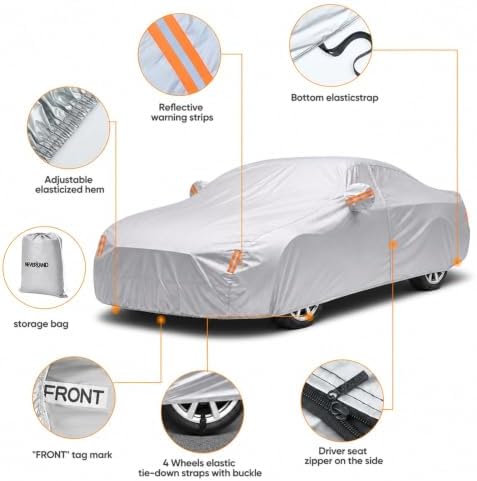 Car Cover Custom Fit for Chevy Camaro 2010-2026, Outdoor Waterproof All Weather - Image 2