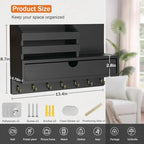 Key Holder Wall Mount, Mail Organizer - Image 2