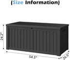 Outdoor Storage Box Waterproof, 155 Gallon Deck Box - Image 2
