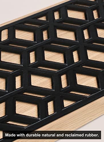 Rubber Stair Treads Non-Slip Outdoor 35”x10” – Hexagon Anti-Slip Step Mat - Image 6