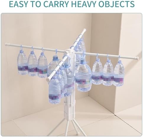 JOOM 4 Legs Clothes Drying Rack, Garment Rack Portable and Foldable Space - Image 7