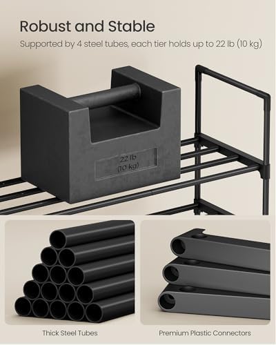 SONGMICS Shoe Rack, Vertical 4-Tier Metal Shoe Organizer - Image 6
