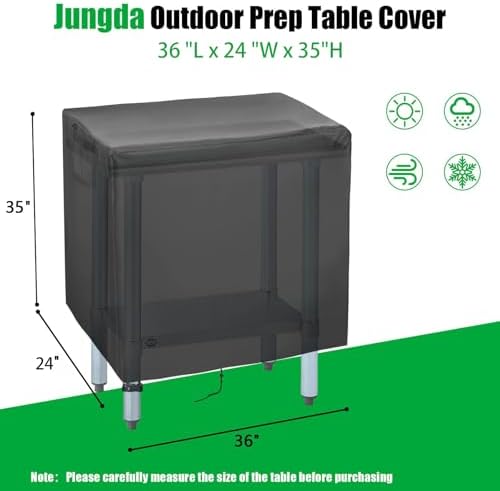 36 Inch Outdoor Prep Table Cover - Image 2