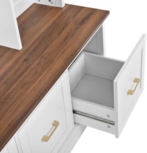 Quarte Hall Tree with Bench, Enclosed Storage, 4 Hooks - Image 6