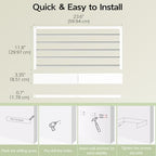 Vikaqi Wall Mounted Clothes Drying Rack 23.6", Foldable Wall Mount Laundry Rack - Image 3