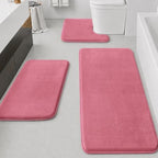 HUXMEYSON Bathroom Rugs Sets 3 Piece, Non-Slip & Quick Dry Bath Mat Set by HUXMEYSON
