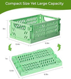 HUUSMOT 4-Pack Collapsible Plastic Storage Baskets, 9.8"x6.5"x3.8" - Image 3