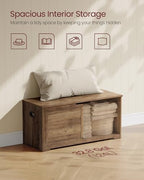 VASAGLE Storage Chest, 39.4 Inches Width Bench - Image 5