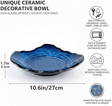 Blue Decorative Bowl - Image 2
