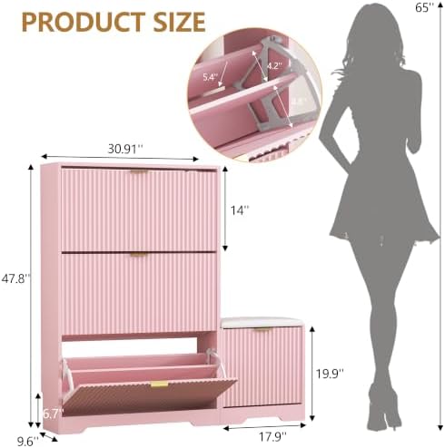 HUANLEGO Shoe Cabinet Storage for Entryway - Image 2