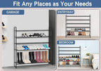 KEETDY Large Shoe Rack 6 Tier Organizer Tall Metal Shoe Organizer - Image 6