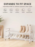 Bumusty 2 Tier Expandable Shoe Rack - Image 3