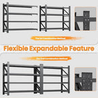 60” Wide Heavy Duty Metal Garage Shelving, Adjustable Storage Shelf - Image 6