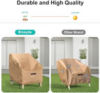 2 Pack Outdoor Patio Chair Covers Waterproof 30"Wx27"Dx36"H - Image 6