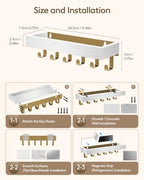 Key Holder Wall Mount Magnetic Adhesive, Key Hooks Rack - Image 2