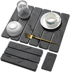 Small Stone Dish Drying Mat for Kitchen Counter, Foldable Water Absorbing by linidcoudhome