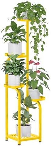 TOSKING Tall 5-Tier Square Plant Stand Indoor Outdoor by TOSKINGESSENCE