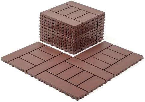 Deck Tiles for Outdoor, Plastic Outdoor Flooring Tiles, Kitchen Non Slip by Zjjseloru