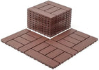 Interlocking Deck Tiles, 44 Pack, Running Bond Pattern Decking Tiles by Unknown