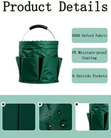 Cleaning Caddy with Handle, for Cleaning Supplies Organizer Bucket - Image 3