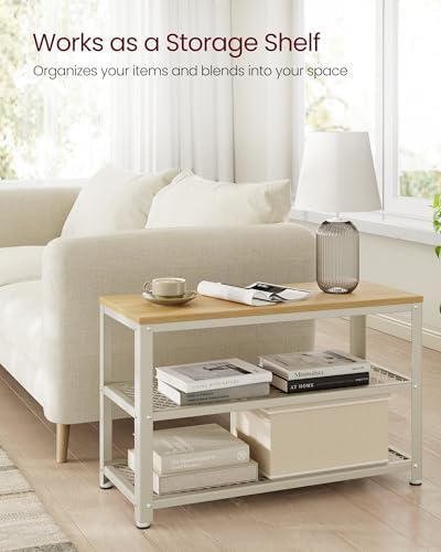VASAGLE 3-Tier Shoe Rack, Storage Bench - Image 7