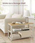 VASAGLE 3-Tier Shoe Rack, Storage Bench - Image 7