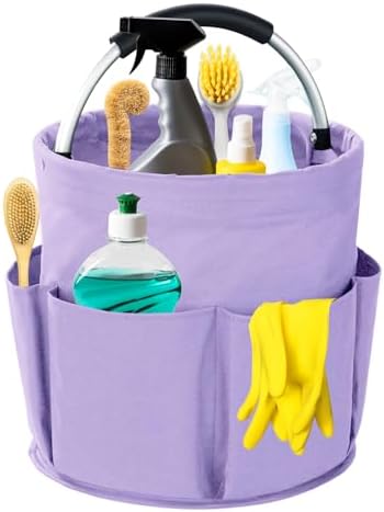 Cleaning Caddy with Handle, 17L Foldable Cleaning Supplies Organizer, Portable by Unknown