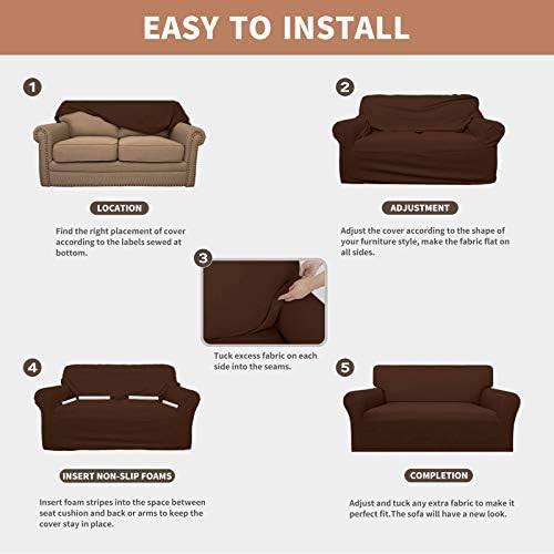 Easy-Going 100% Waterproof Couch Cover, 3 Cushion Couch Slipcover - Image 5