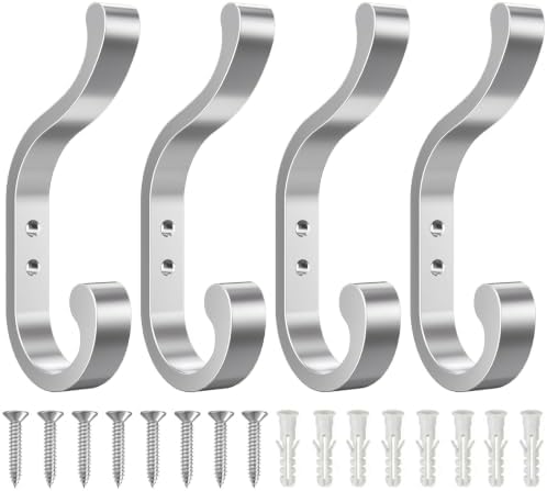 Coat Hooks Wall Mount, Heavy Duty Wall Hooks by BUSSDIS