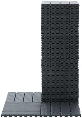 44-Pack Interlocking PP Deck Tiles, All-Weather Anti-Slip Patio Tiles - Image 6