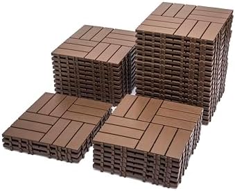 68-Pack Interlocking Deck Tiles 11.42"x11.42" – 61.60 Sq.Ft Deck Flooring - Image 3