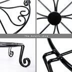 NSYOOMH 1 pack 10"-12" Metal Plant Stand Outdoor, - Image 5