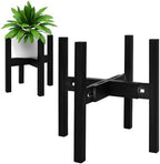 Rnined Adjustable Plant Stand Indoor, Bamboo Mid Century Modern Plants Stands by PlantsHomeFun