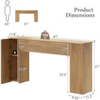 FABATO 61” Fluted Long Console Table - Image 2