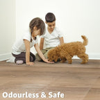 Art3d 10-Pack Peel and Stick Vinyl Floor Tiles, Light Brown Ash - Image 3