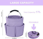 Cleaning Caddy with Handle, 17L Foldable Cleaning Supplies Organizer, Portable - Image 4