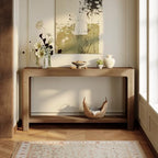 Tribesigns 63 Inch Entryway Console Table, 2-Tier Farmhouse Narrow Sofa Table - Image 6