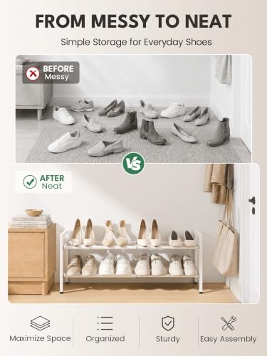 Bumusty 2 Tier Expandable Shoe Rack - Image 7