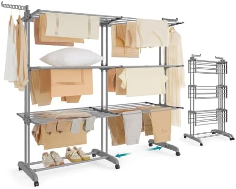 SONGMICS 4-Tier Clothes Drying Rack, 69.9-Inch Tall by SONGMICSbySONGMICSHOME