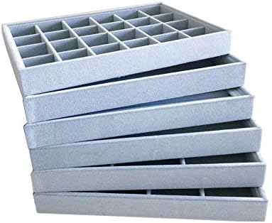 Grey Velvet Stackable Organizer Premium Grade Fabric Soft Protection - Image 7